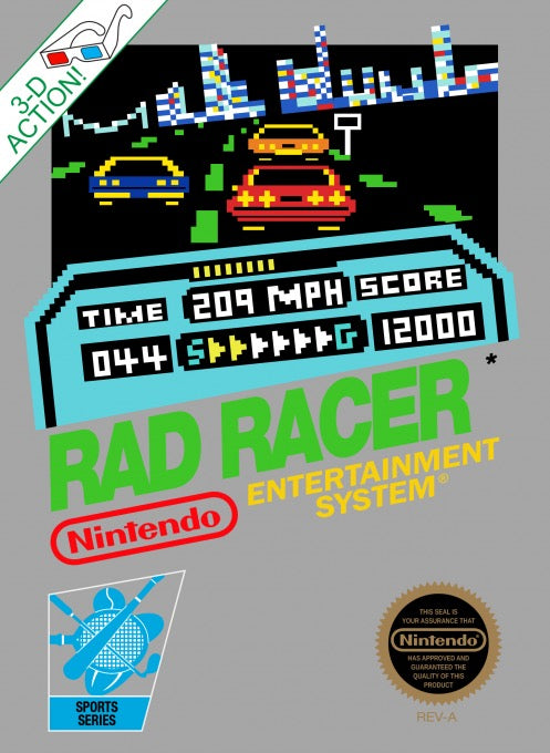 Rad Racer - Nintendo NES