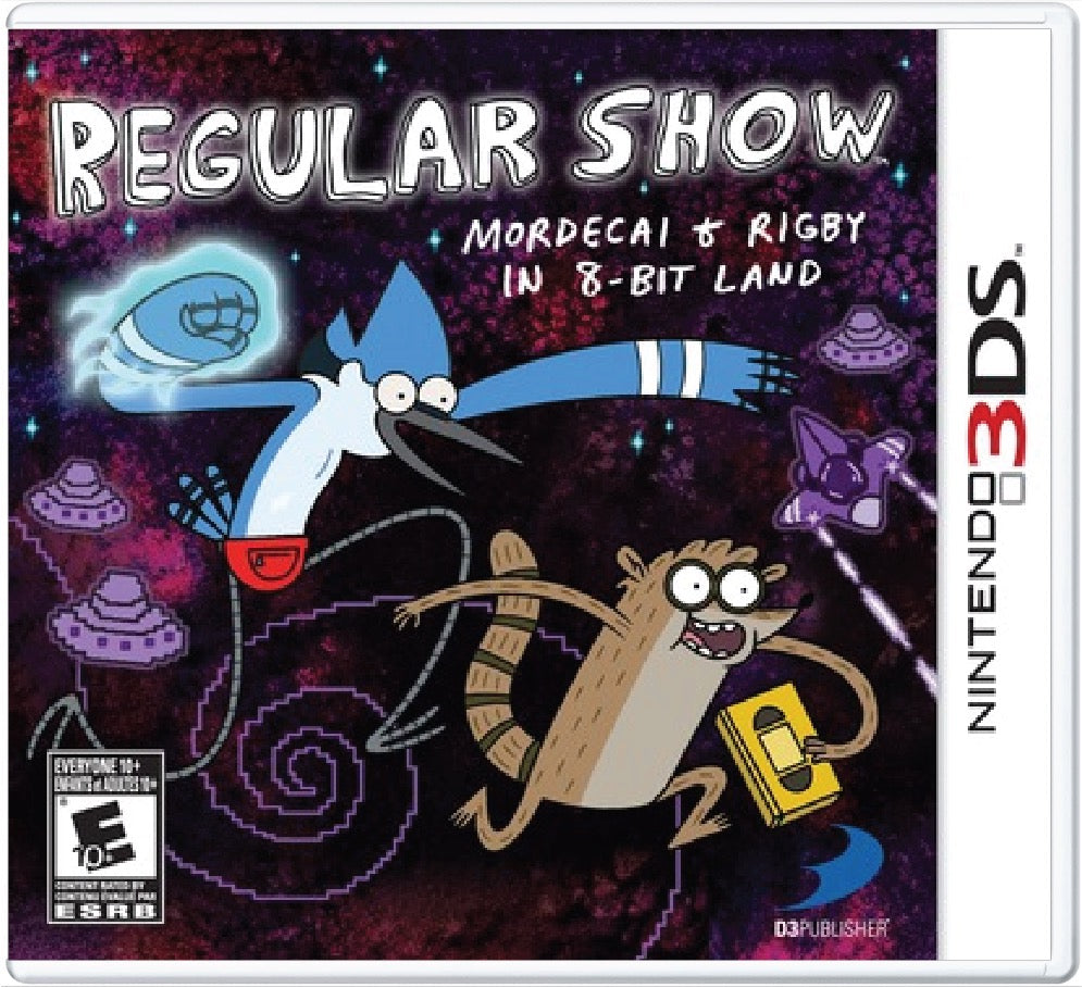 Regular Show Mordecai & Rigby in 8-Bit Land Cover Art