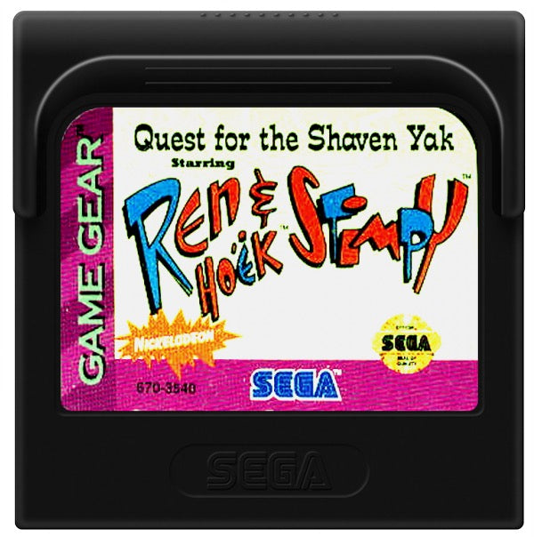 Ren and Stimpy Quest for the Shaven Yak Cartridge
