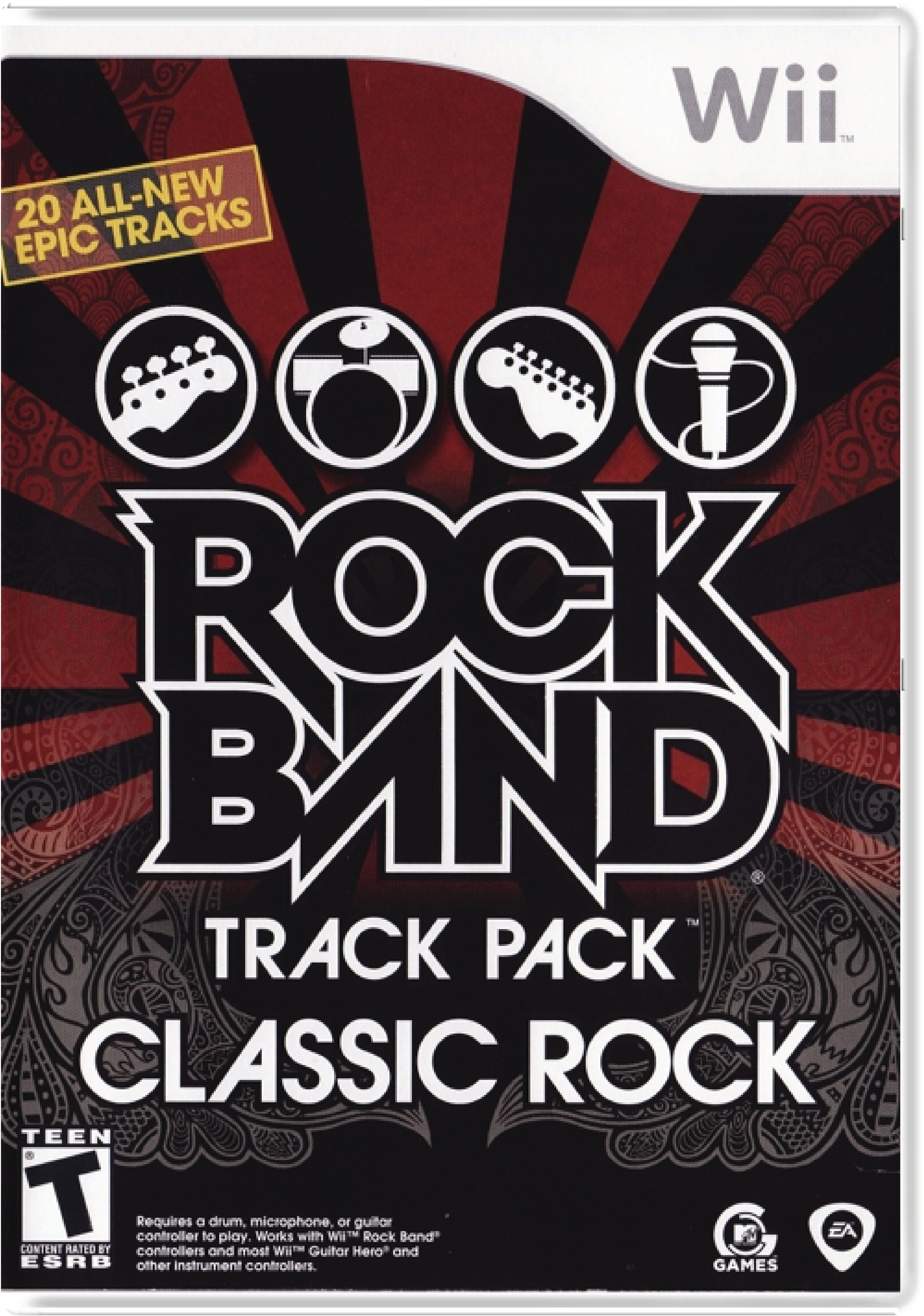 Rock Band Track Pack Classic Rock Cover Art