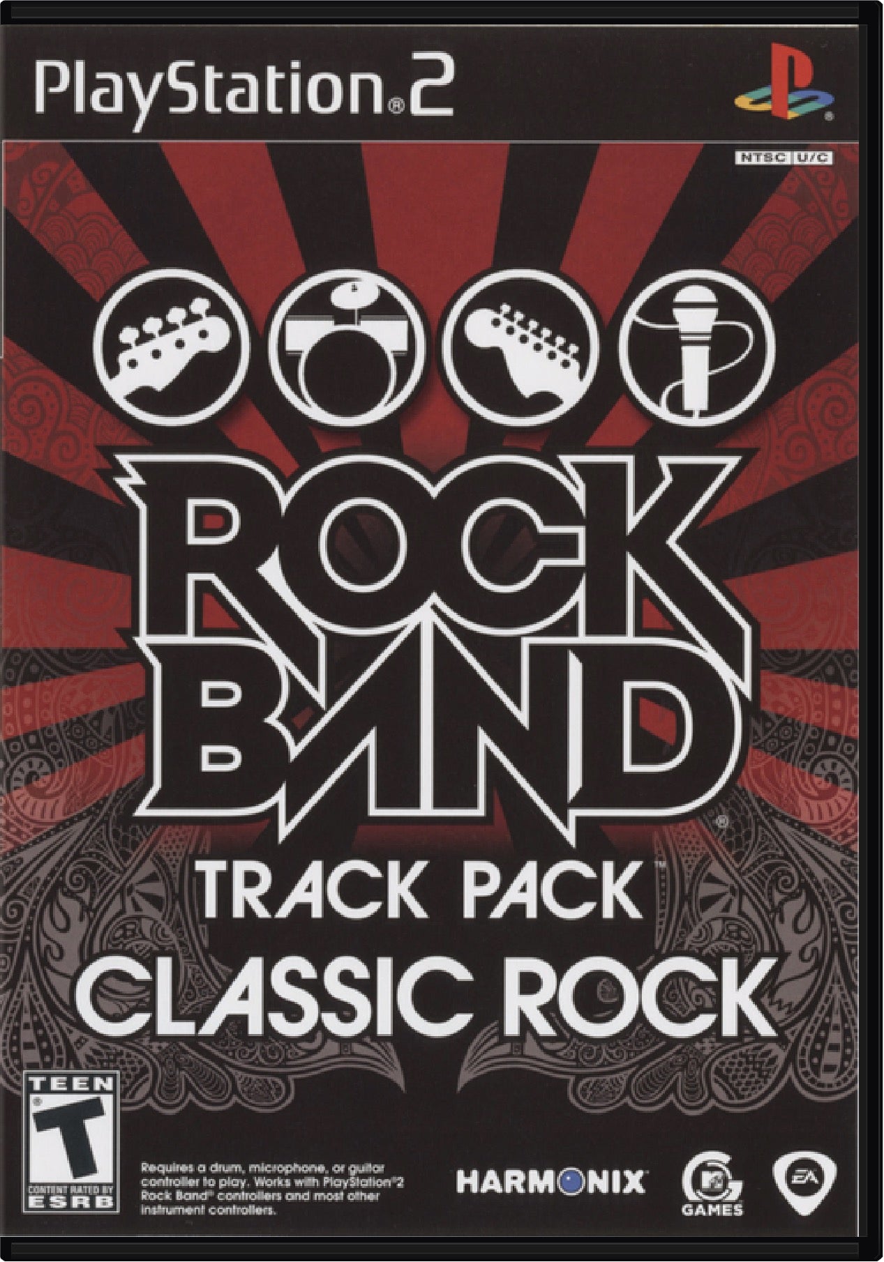 Rock Band Track Pack Classic Rock Cover Art and Product Photo