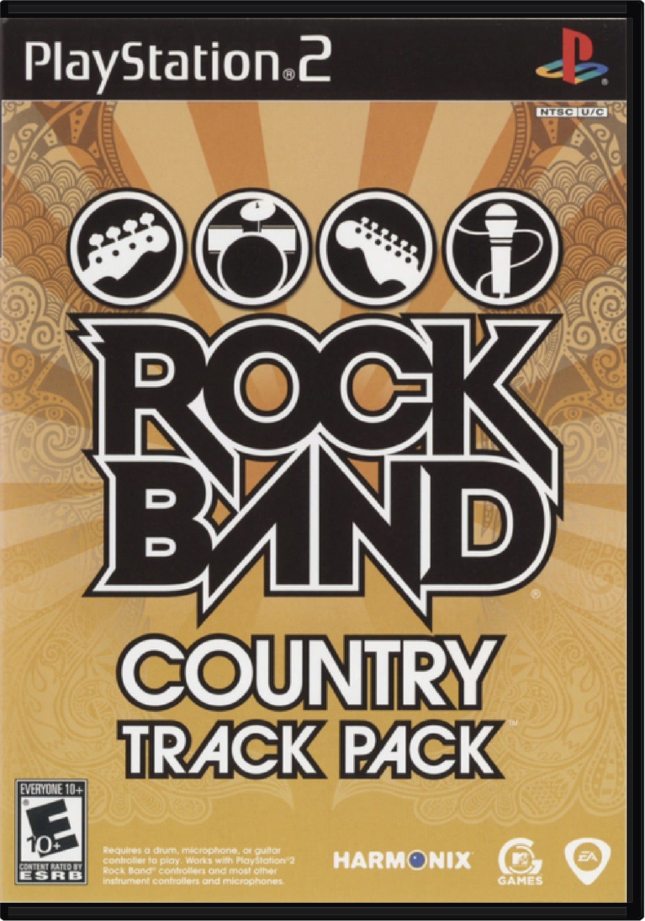 Rock Band Track Pack Country Cover Art and Product Photo