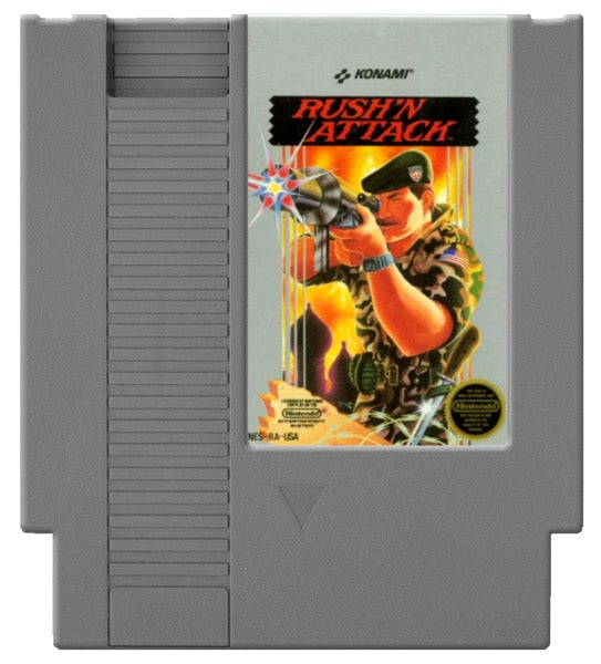 Rush'n Attack Cover Art and Product Photo