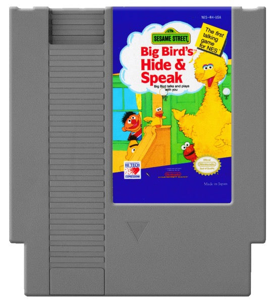 Sesame Street Big Bird's Hide and Speak Cover Art and Product Photo