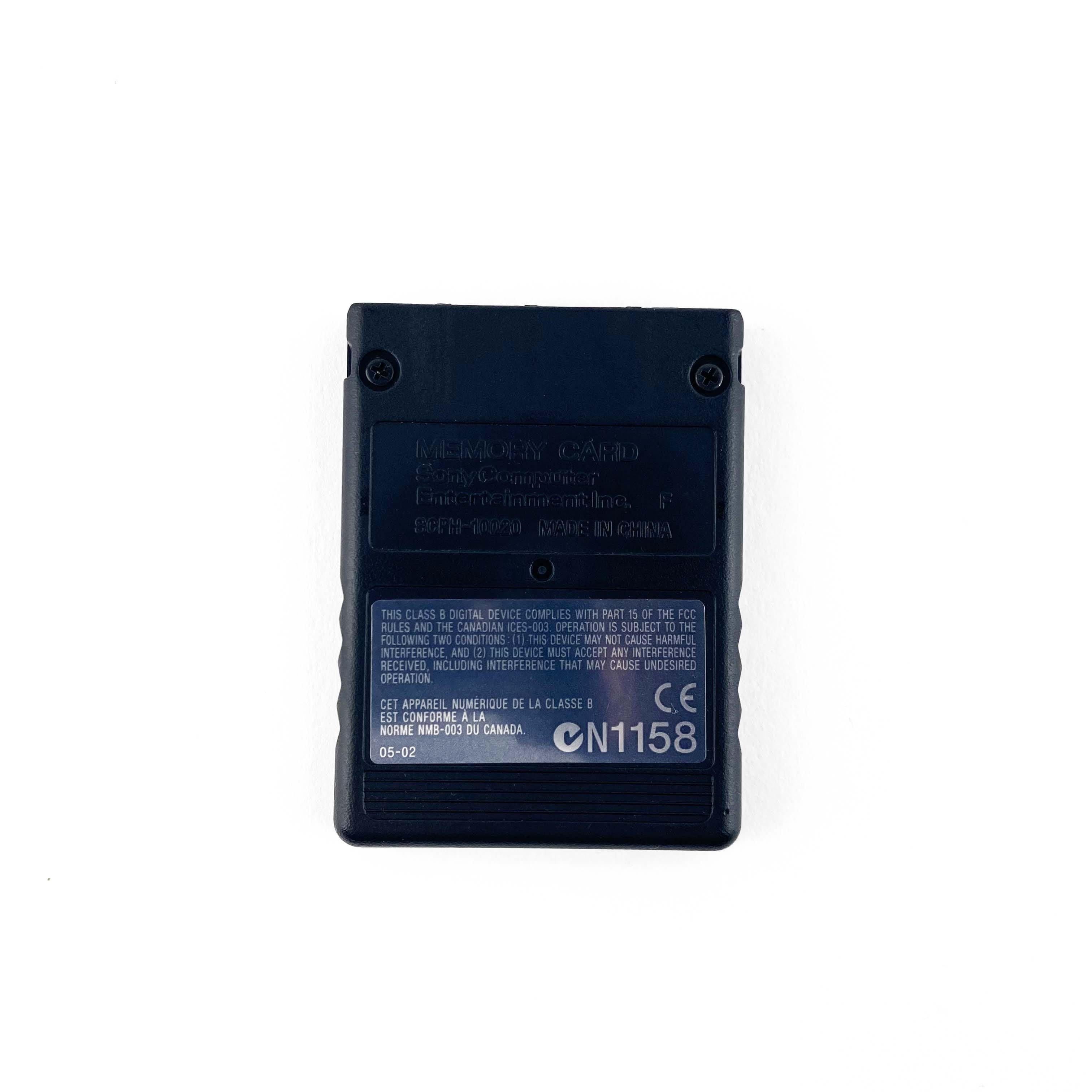 Sony PlayStation 2 PS2 Memory Card Black 8MB (SCPH-10020)