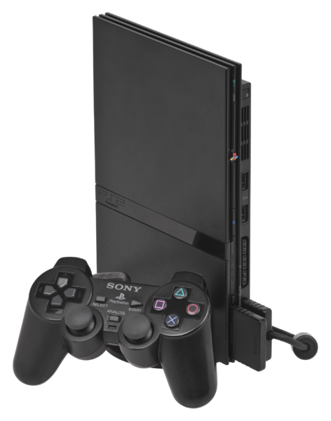 Sony PlayStation 2 PS2 Slim Charcoal Black Console Bundle