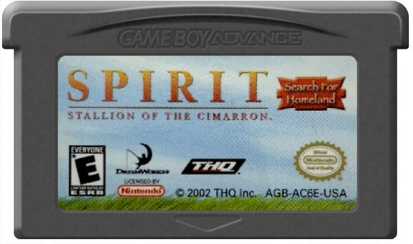 Spirit Stallion of the Cimarron Search for Homeland Cartridge