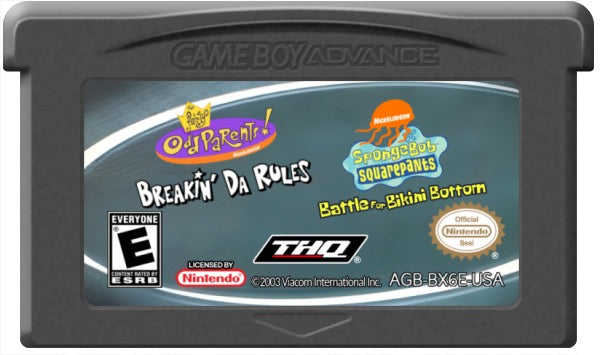 SpongeBob SquarePants and Fairly OddParents Cartridge