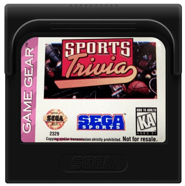 Sports Trivia Cartridge