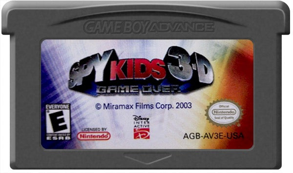 Spy Kids 3D Game Over Cartridge