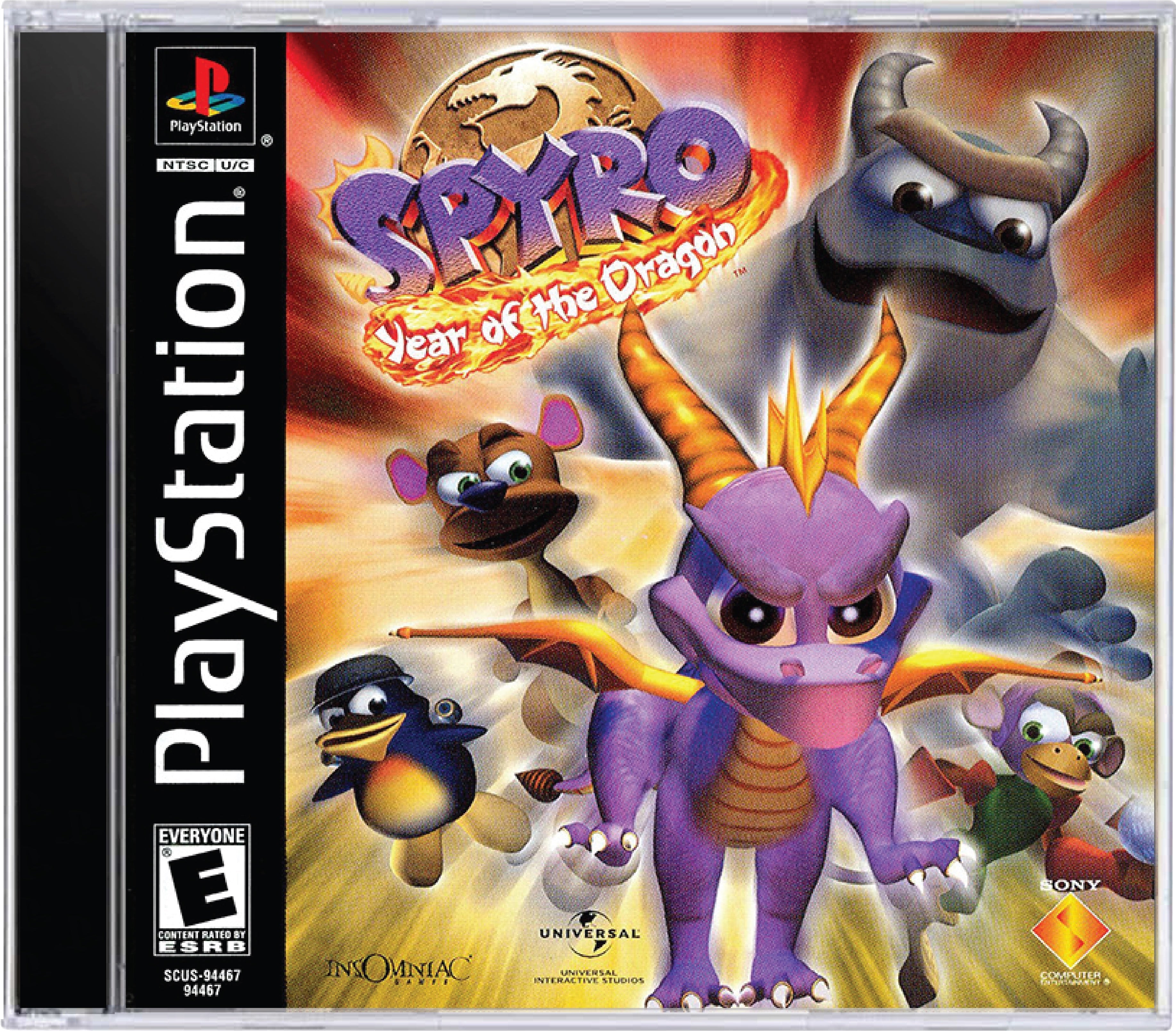 Spyro Year of the Dragon Cover Art and Product Photo
