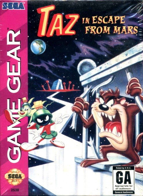 Taz in Escape from Mars Cover Art