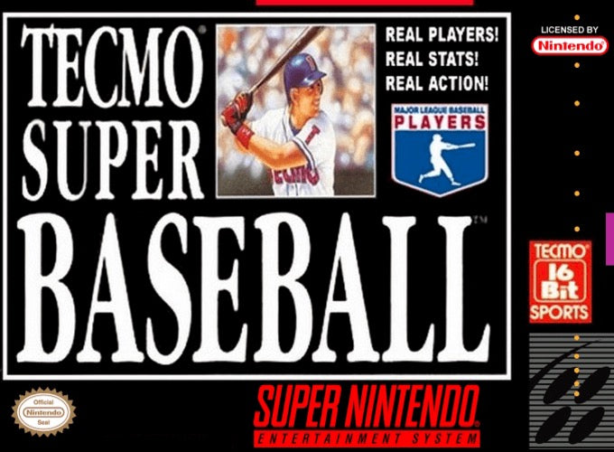 Tecmo Super Baseball Cover Art