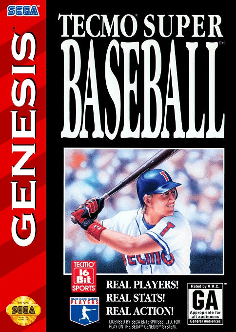Tecmo Super Baseball Cover Art