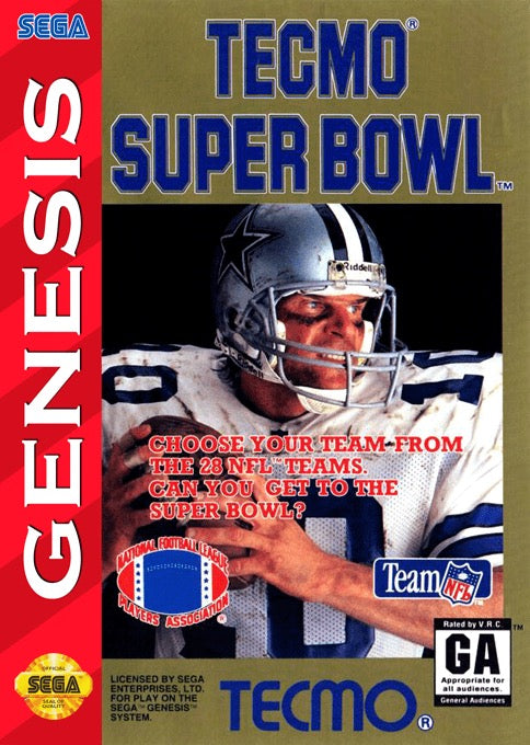 Tecmo Super Bowl Cover Art
