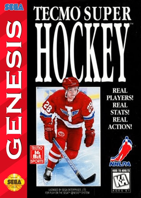 Tecmo Super Hockey Cover Art