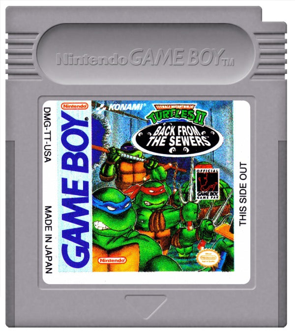 Teenage Mutant Ninja Turtles II Back from the Sewers Cartridge