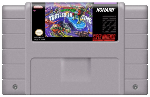 Teenage Mutant Ninja Turtles IV Turtles in Time Cartridge