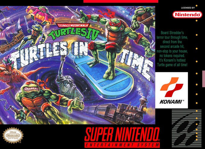 Teenage Mutant Ninja Turtles IV Turtles in Time Cover Art