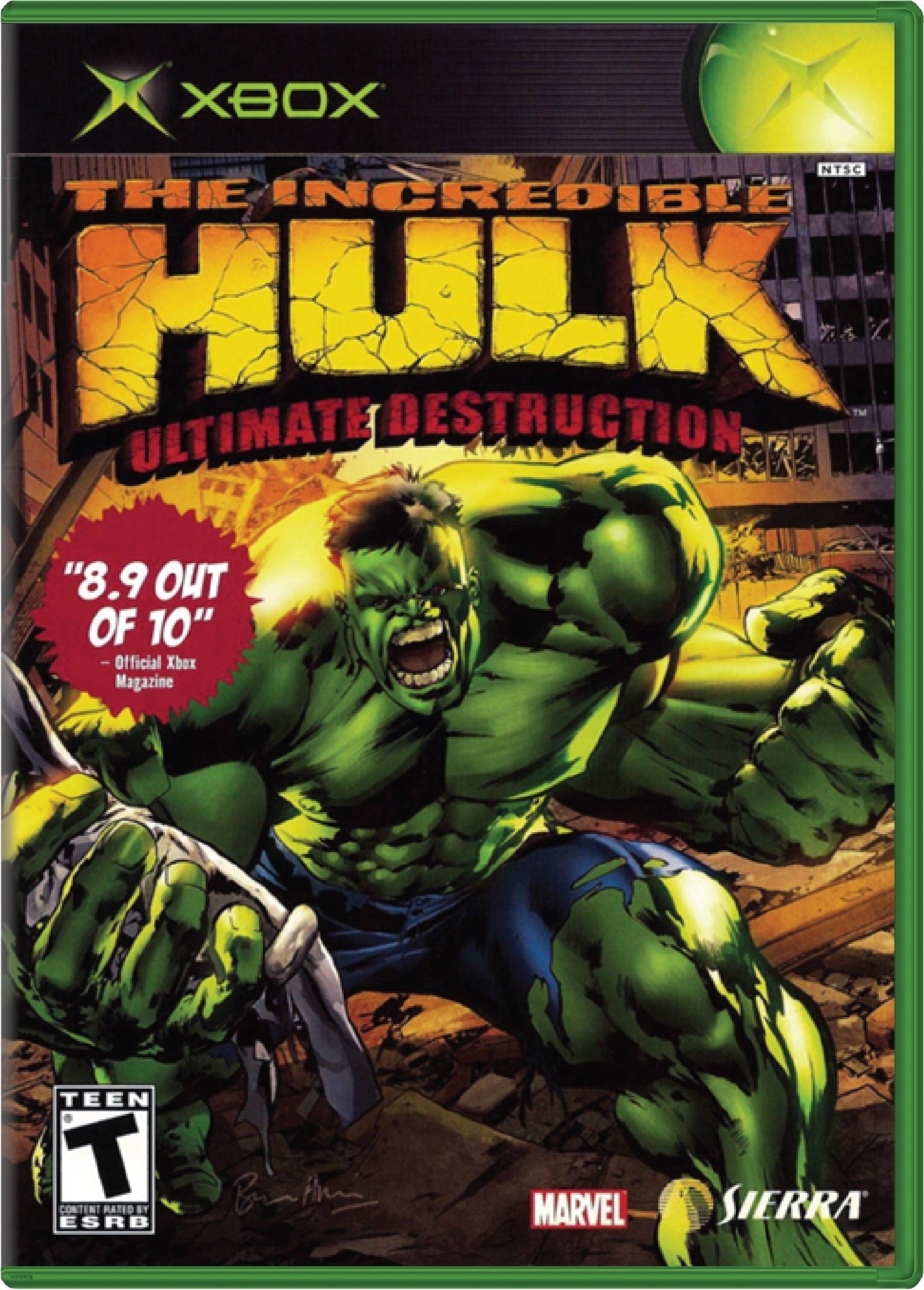 The Incredible Hulk Ultimate Destruction Cover Art