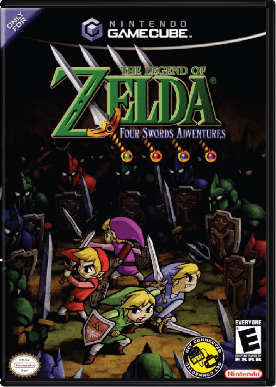 The Legend of Zelda Four Swords Adventures Cover Art and Product Photo