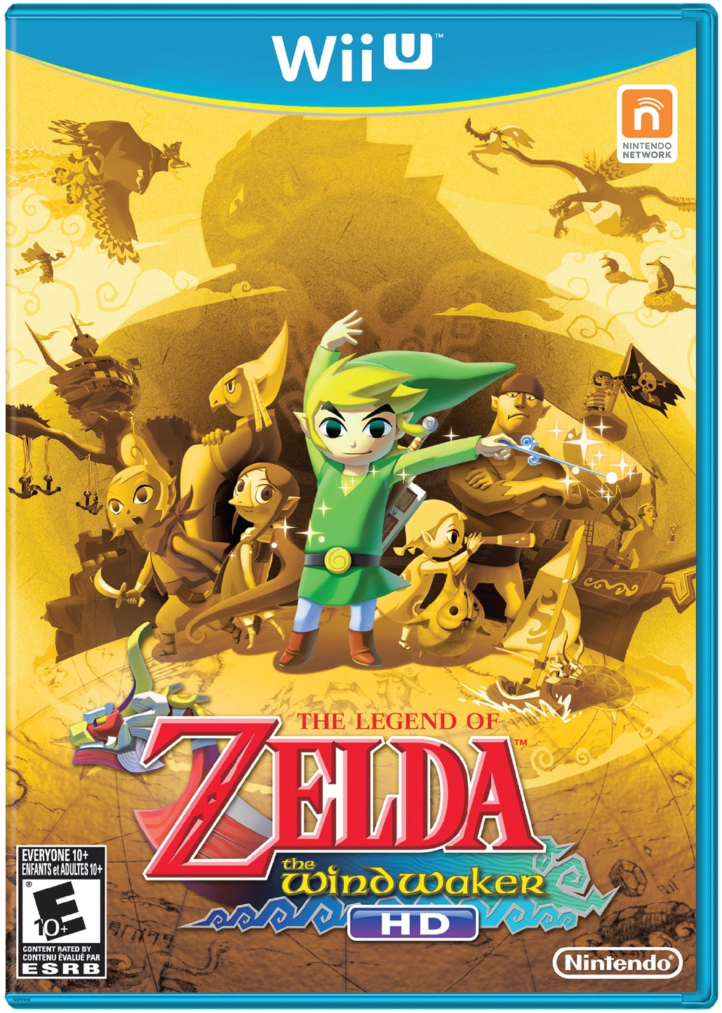 The Legend of Zelda Wind Waker HD Cover Art and Product Photo