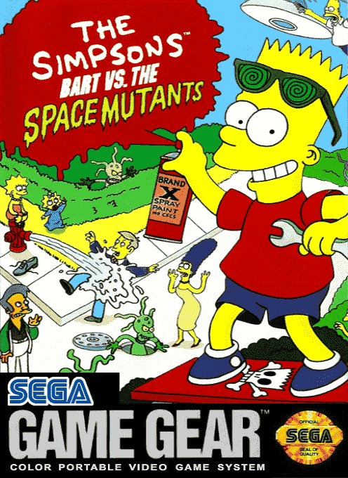 The Simpsons Bart vs the Space Mutants Cover Art