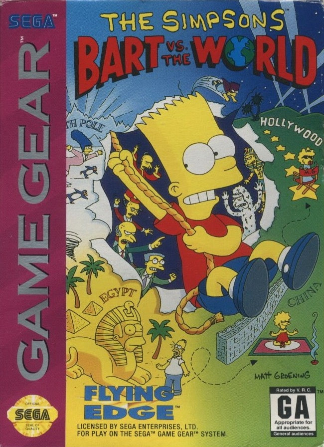 The Simpsons Bart vs the World Cover Art