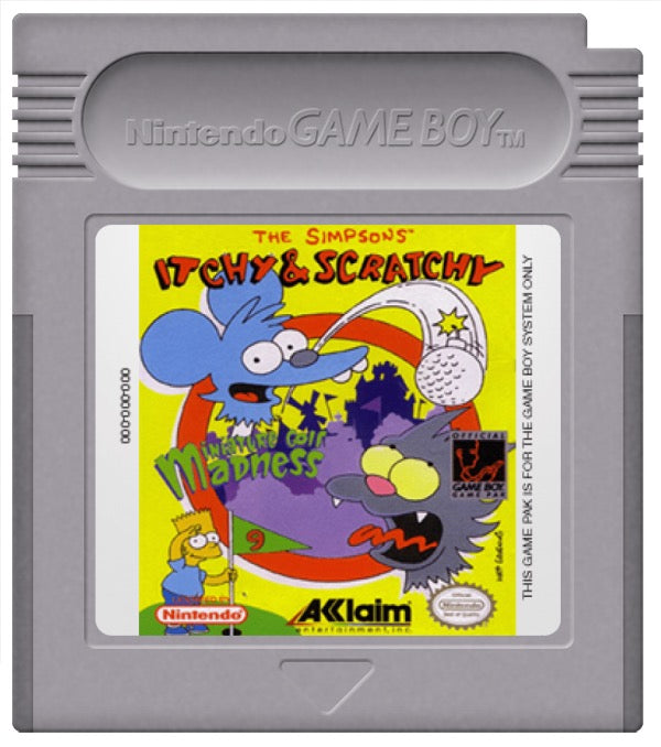 The Simpsons Itchy and Scratchy Miniature Golf Madness Cartridge