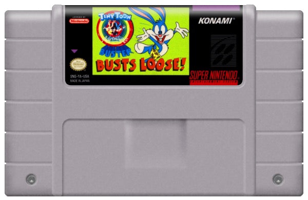 Tiny Toon Adventures Buster Busts Loose Cartridge