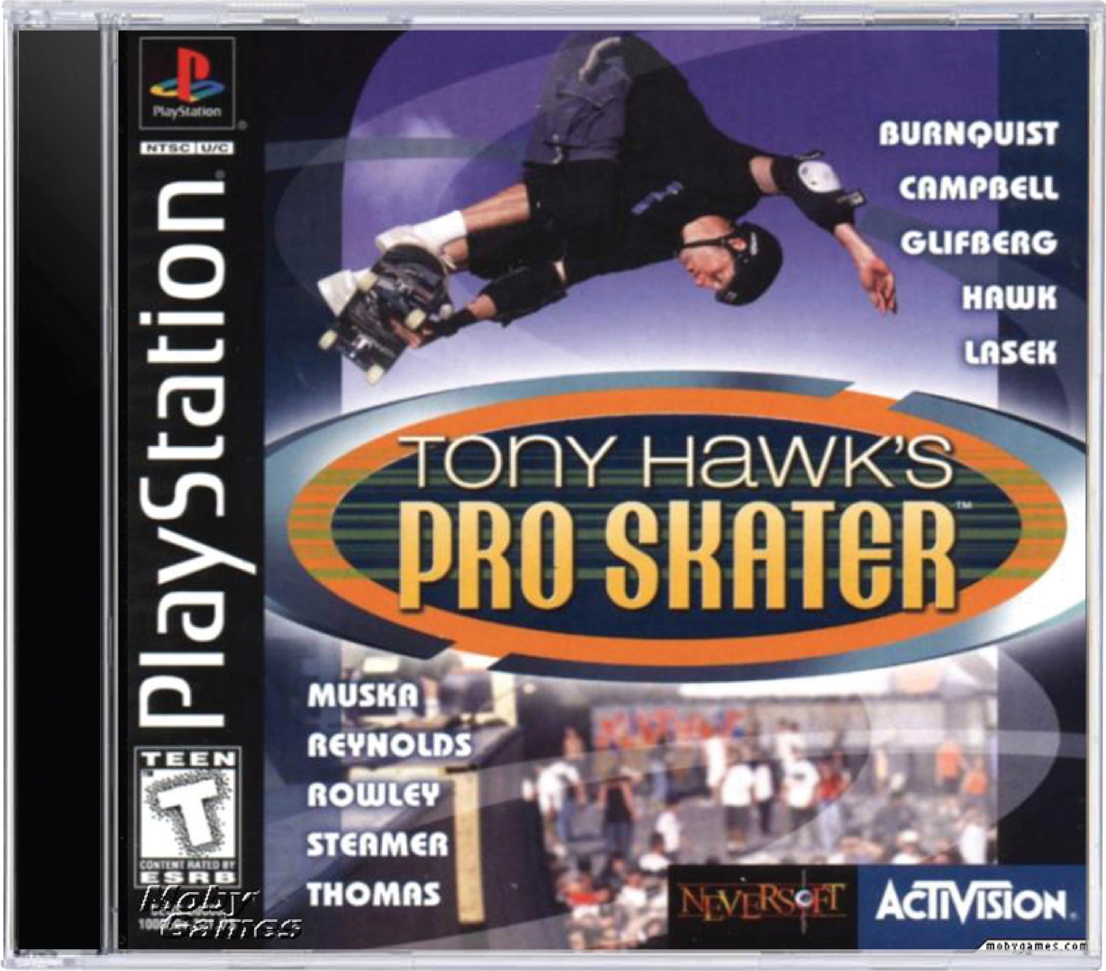 Tony Hawk Pro Skater Cover Art and Product Photo
