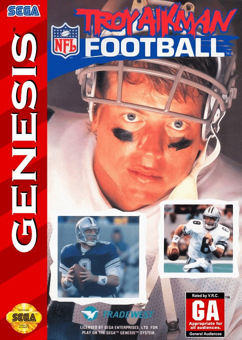 Troy Aikman NFL Football Cover Art