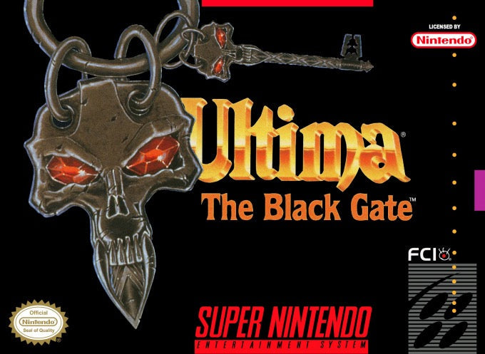 Ultima The Black Gate Cover Art