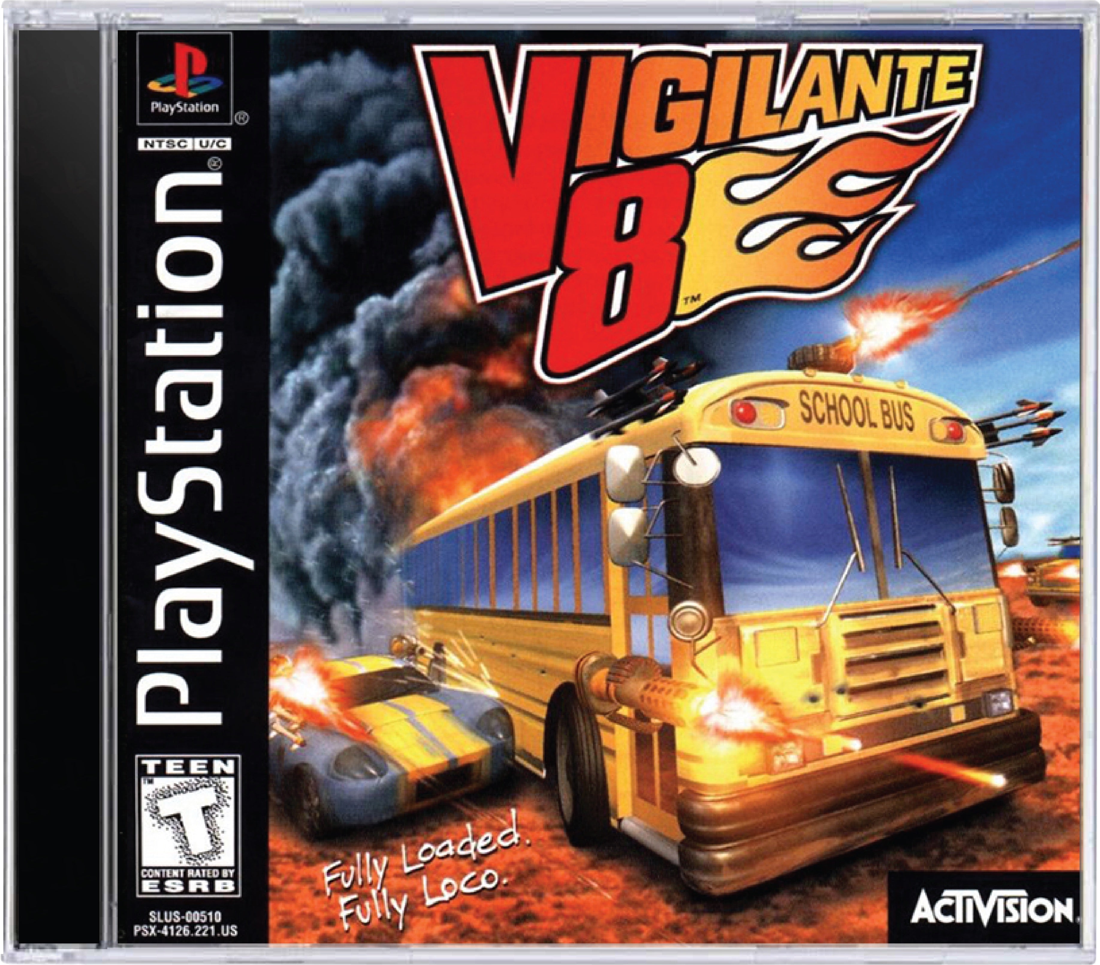 Vigilante 8 Cover Art and Product Photo