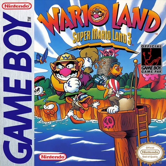 Wario Land Super Mario Land 3 Cover Art
