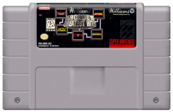 Williams Arcade's Greatest Hits Cartridge