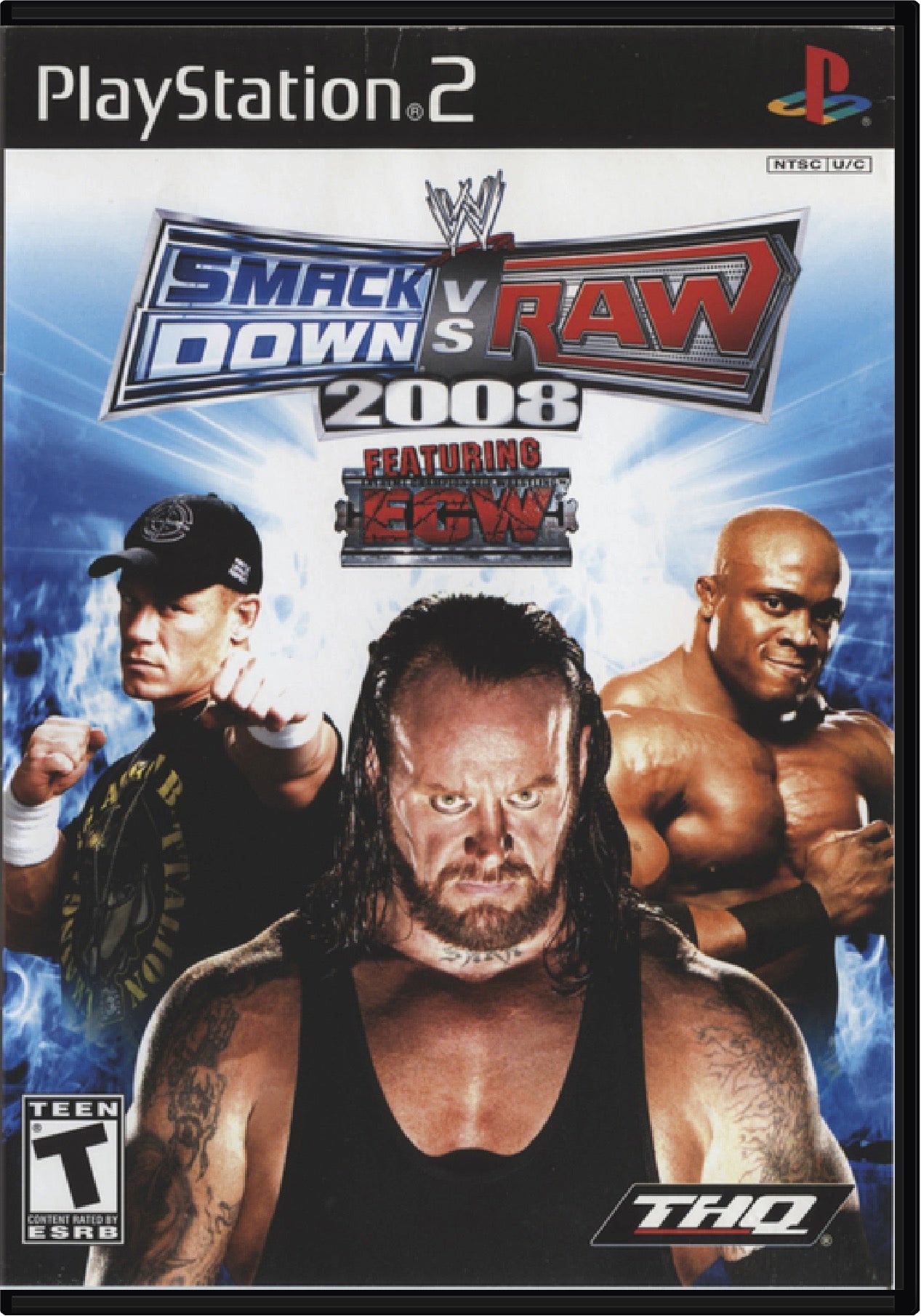 WWE Smackdown vs Raw 2008 Cover Art and Product Photo