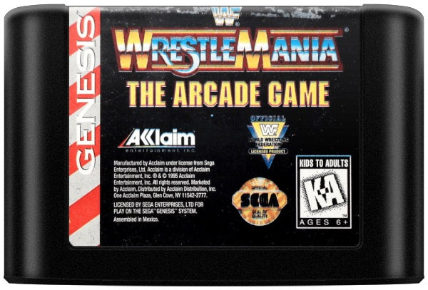 WWF Wrestlemania Arcade Game Cartridge