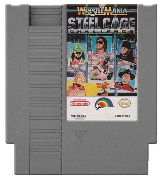 WWF Wrestlemania Steel Cage Challenge Cover Art and Product Photo