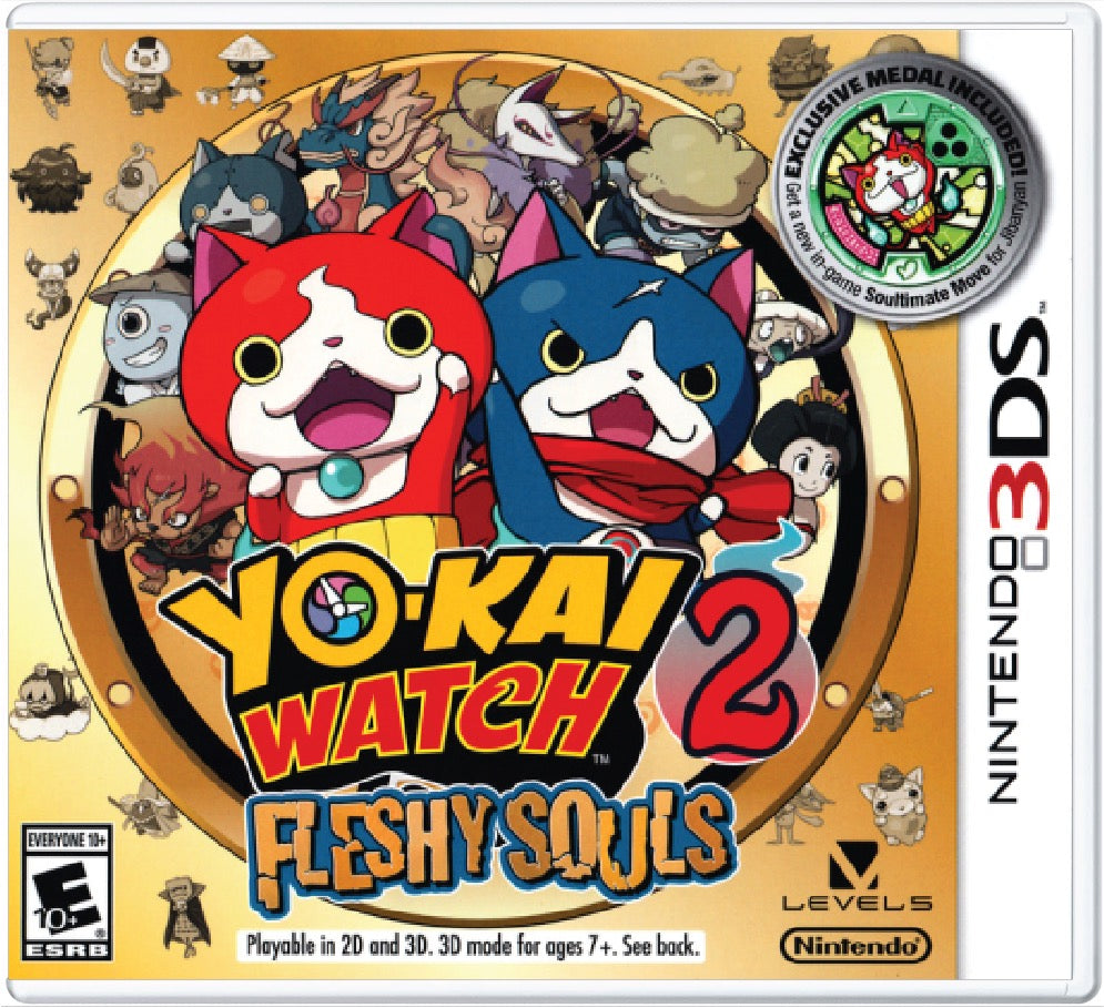 Yo-Kai Watch 2 Fleshy Souls Cover Art