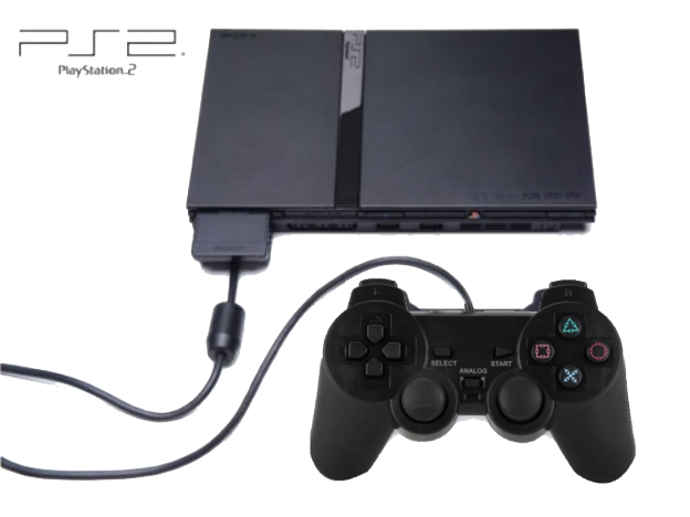 Sony PlayStation 2 PS2 Slim Charcoal Black Console Bundle