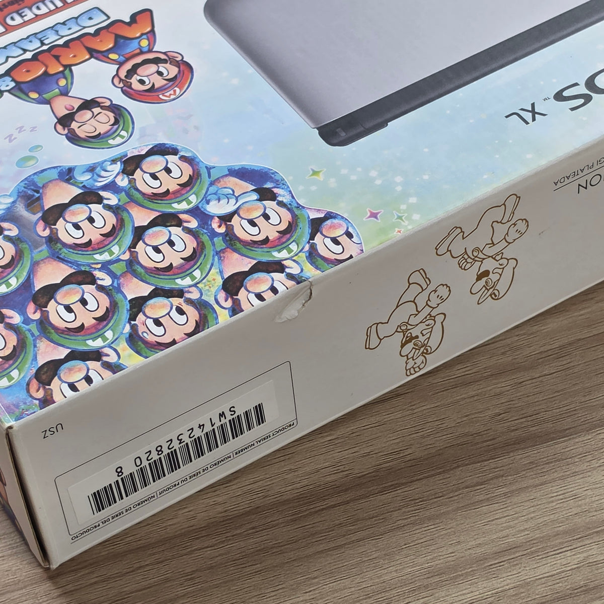 Nintendo Silver 3DS XL with Mario & Luigi : Dream Team  Handheld Console (CIB)