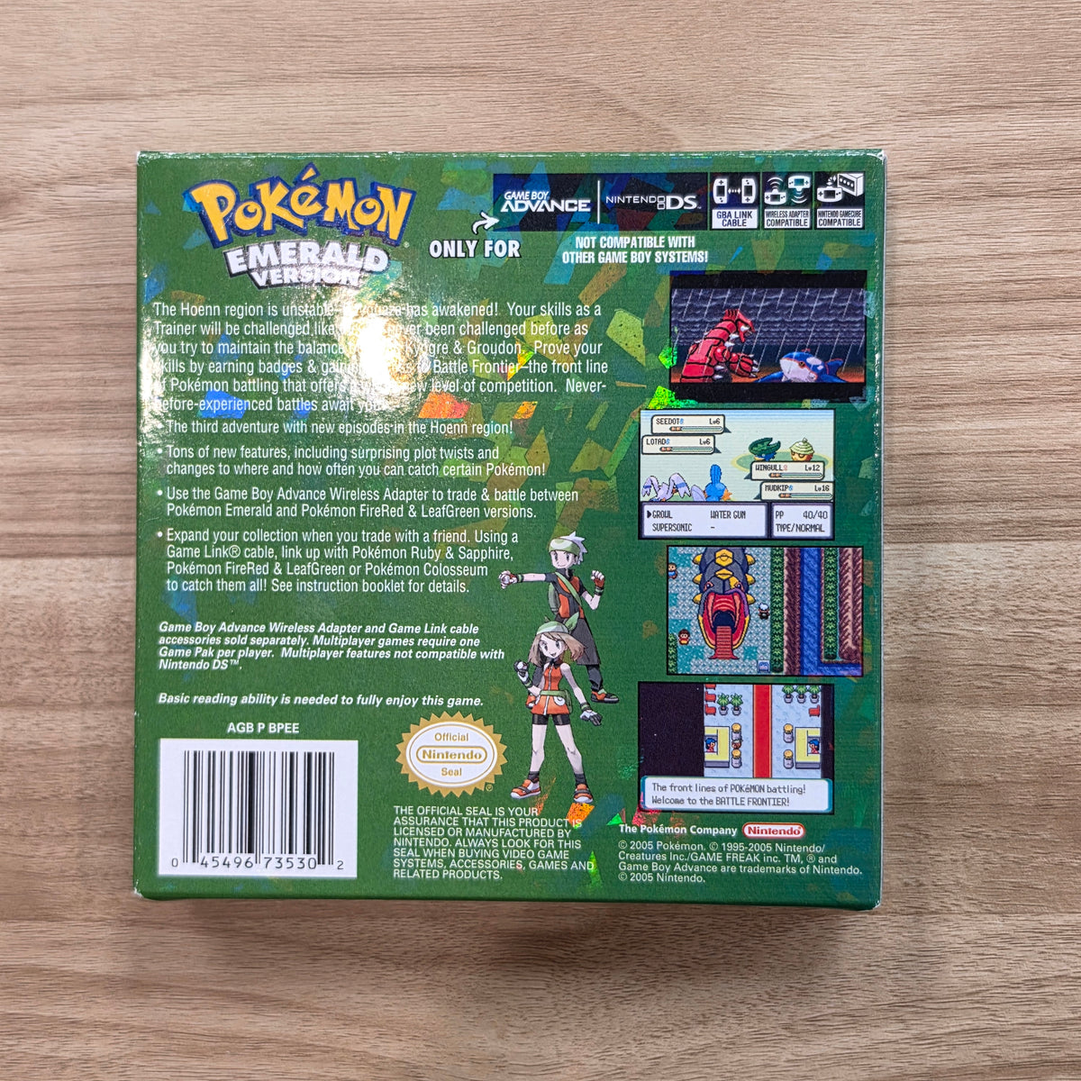 Pokemon Emerald: Complete  - Nintendo Game Boy Advance (B)