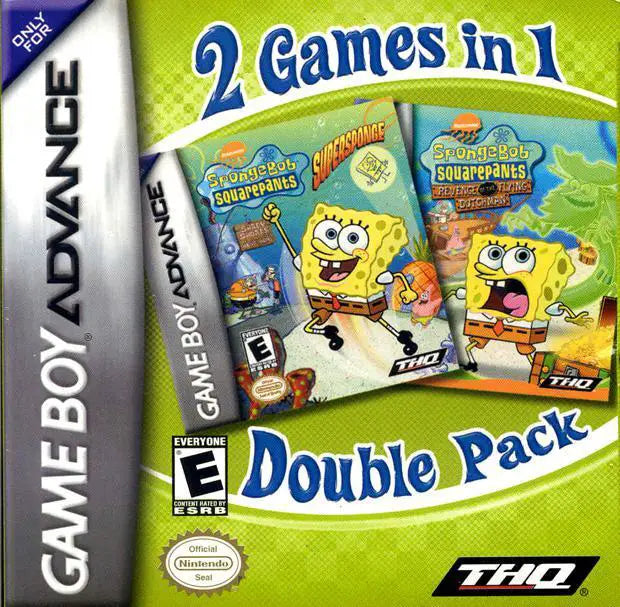 2 Games In 1 Double Pack - SpongeBob SquarePants: SuperSponge /  Revenge of the Flying Dutchman - Nintendo Game Boy Advance