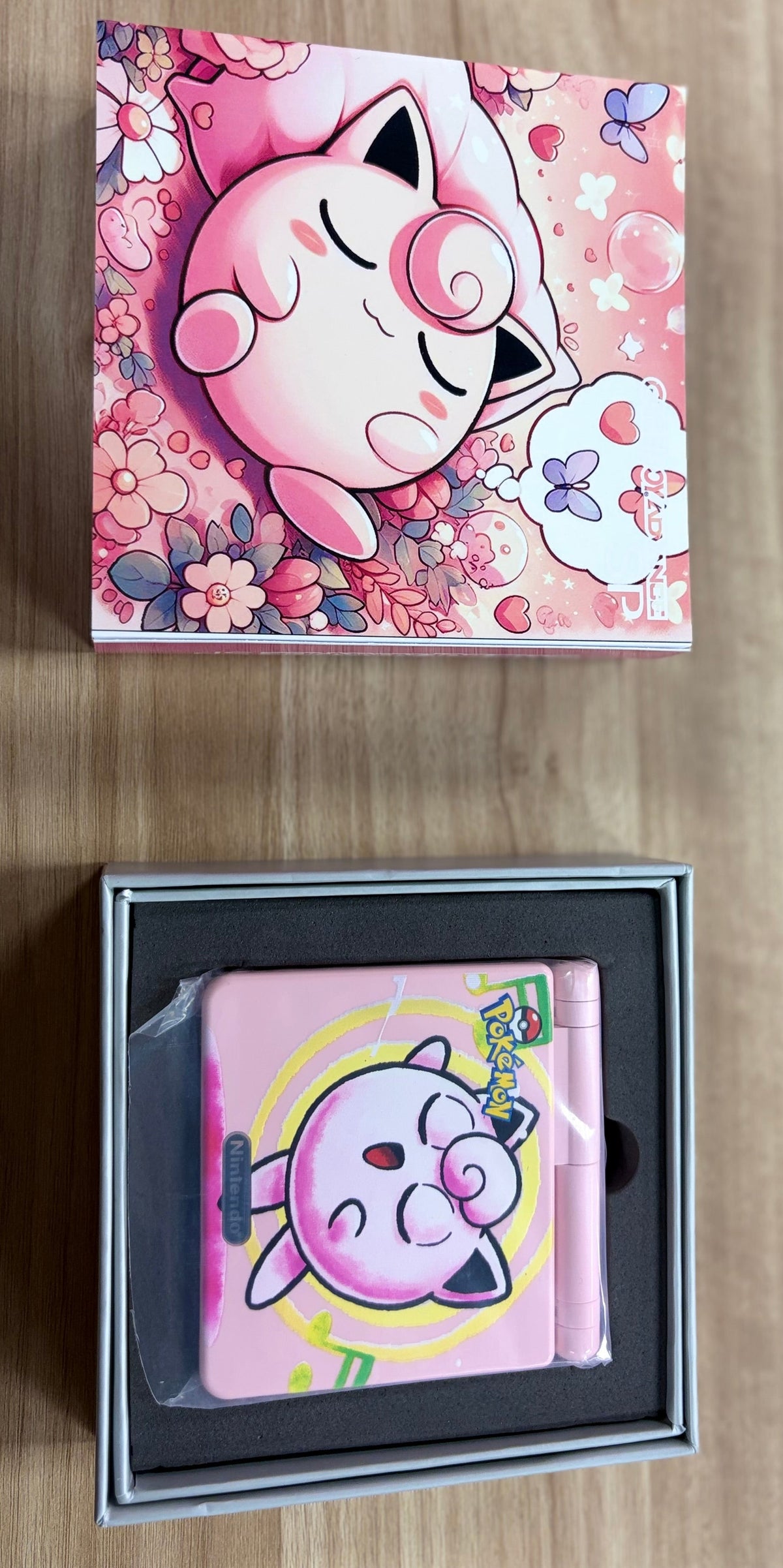 Nintendo Game Boy Advance SP (GBA SP) Custom Jiggly Puff Backlit Handheld Console