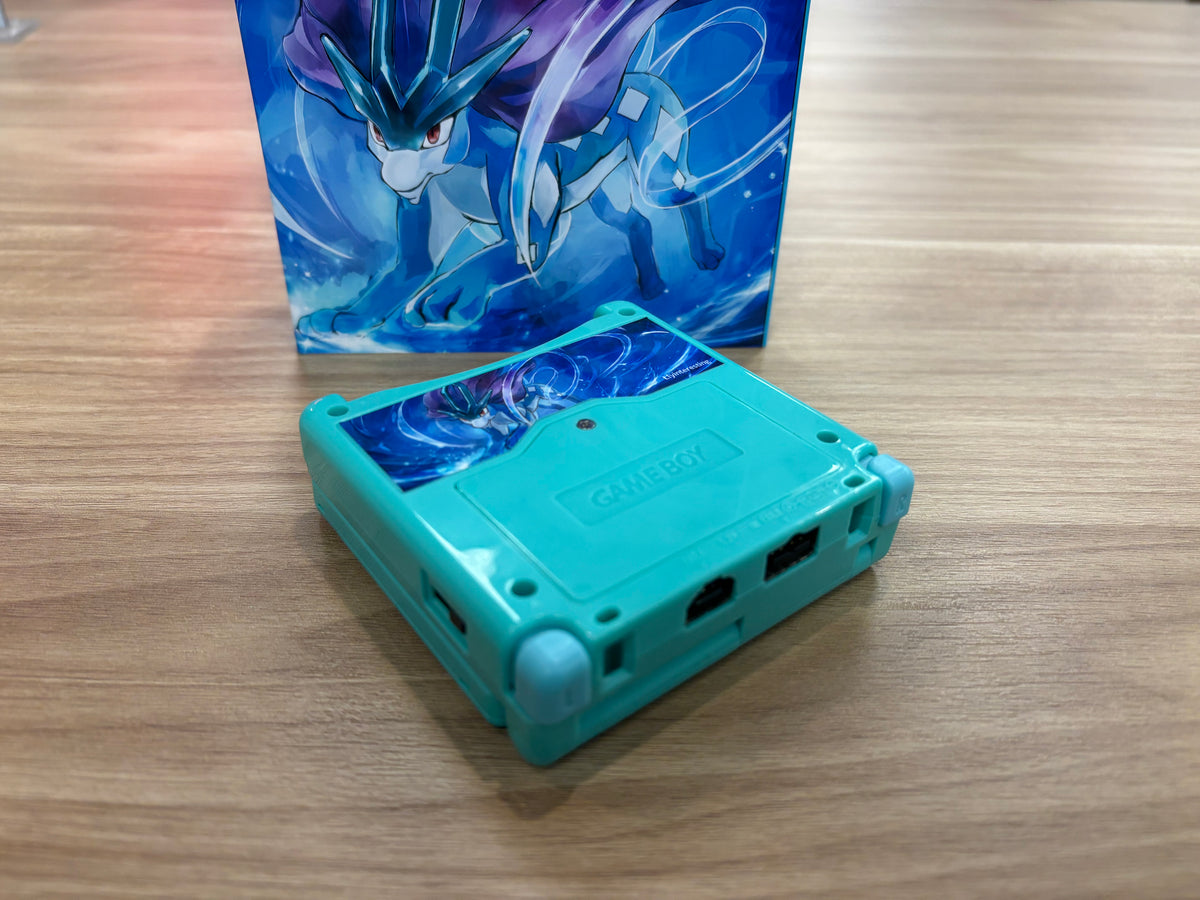 Nintendo Game Boy Advance SP (GBA SP) Custom Suicune Backlit Handheld Console