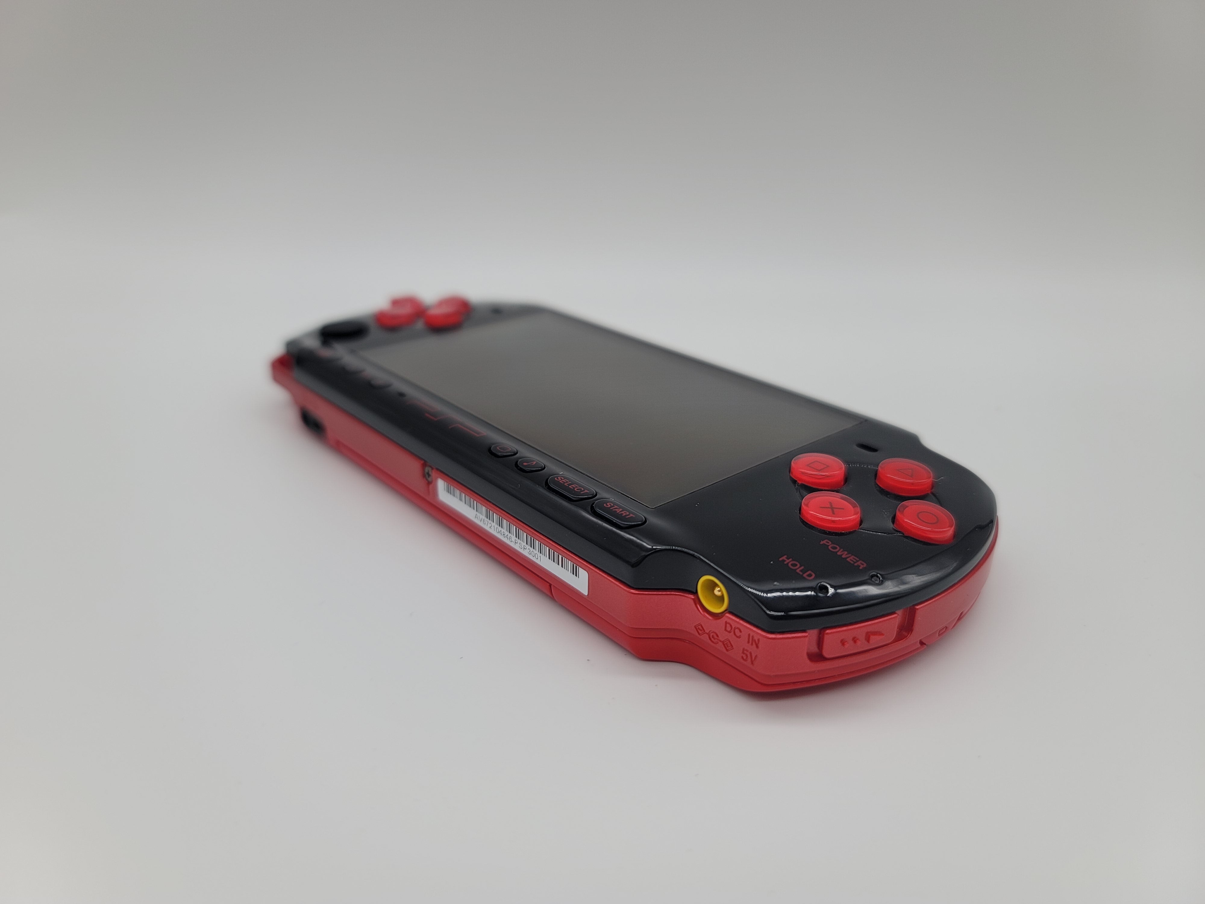 Sony PlayStation Portable PSP God of War Edition Black/Red Model 3000 With Game Handheld Console