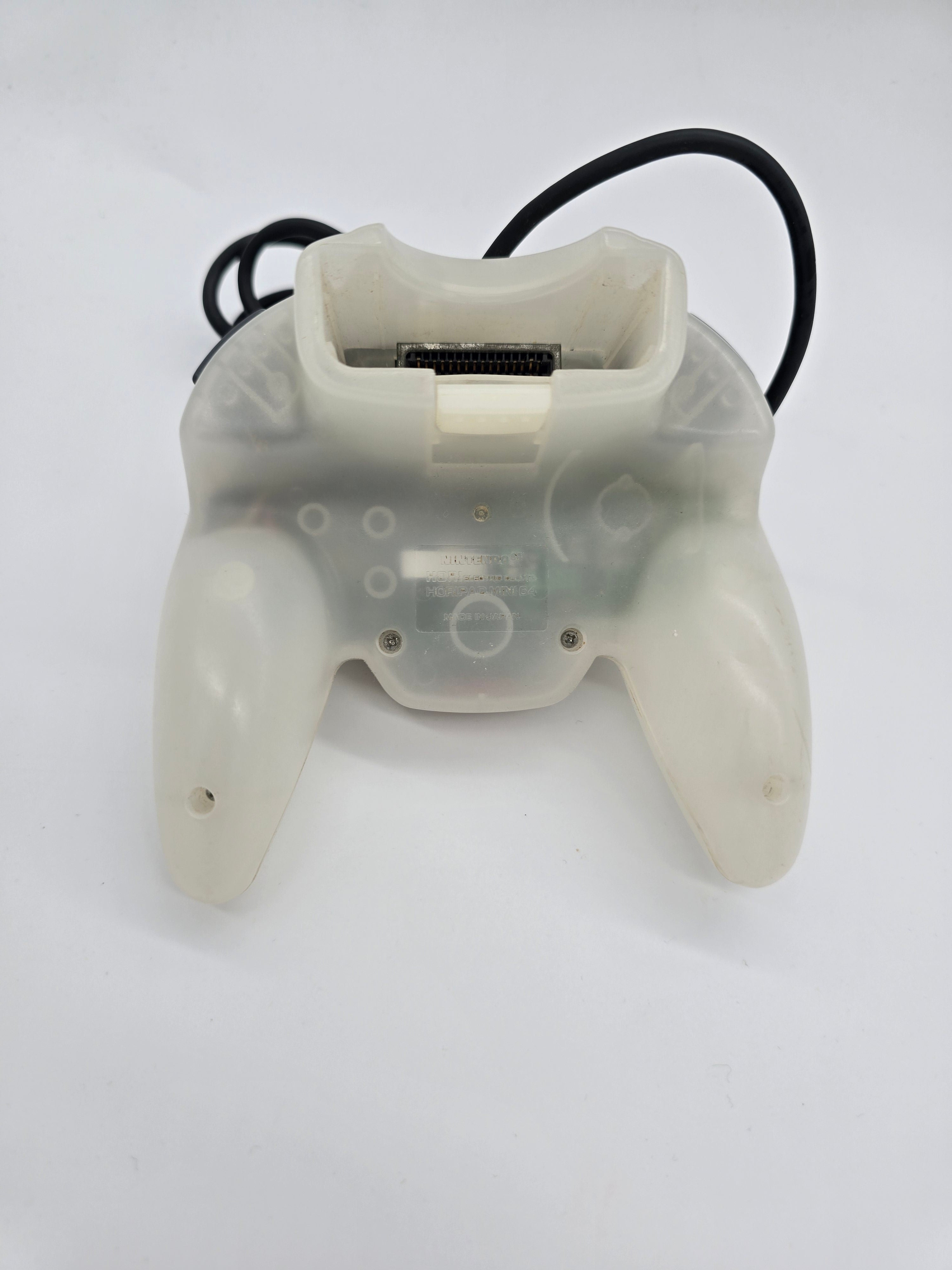 Nintendo n64 Controller Hori Pad Mini Snow White Rare Crystal Clear