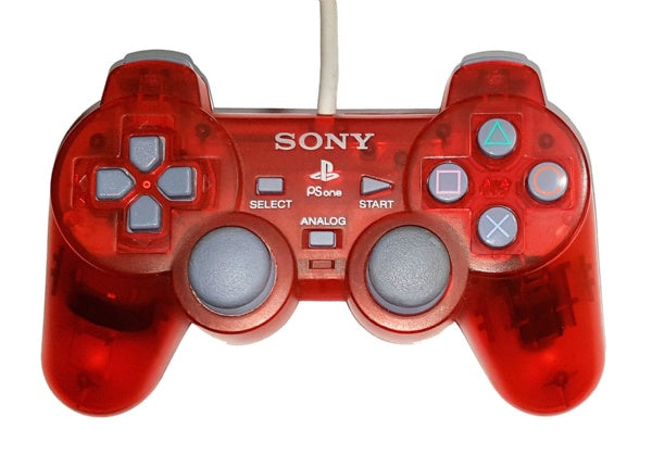 Sony PlayStation PSOne Clear Red Controller