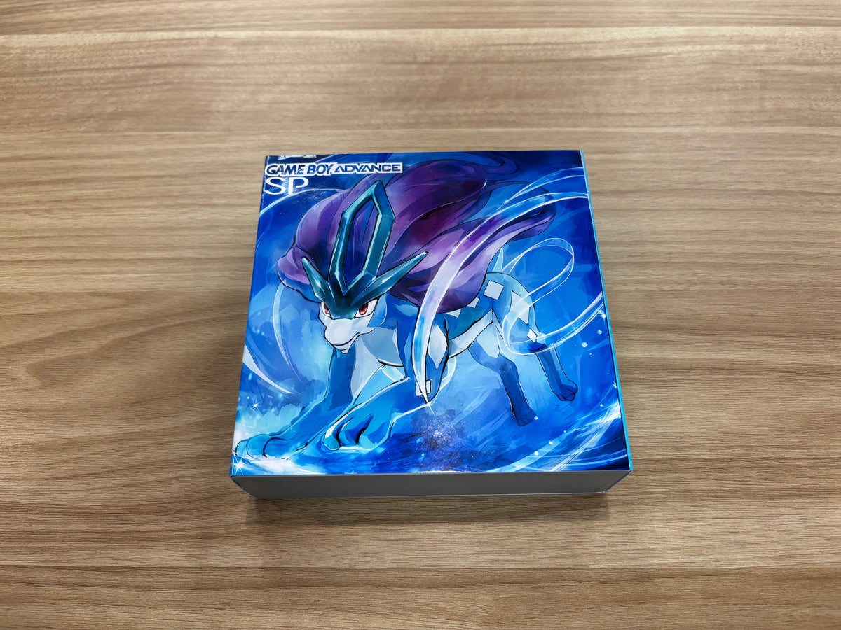 Nintendo Game Boy Advance SP (GBA SP) Custom Suicune Backlit Handheld Console
